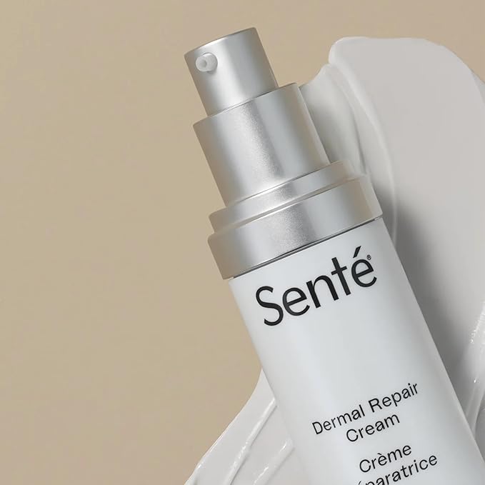 Senté Dermal Repair Facial Cream | Nourishing for Rosacea, Sensitive Skin, & Post-Procedure | Hydrate & Soothe| with Patented HSA, Vitamin E & Green Tea Extract | 1.7 Fl Oz