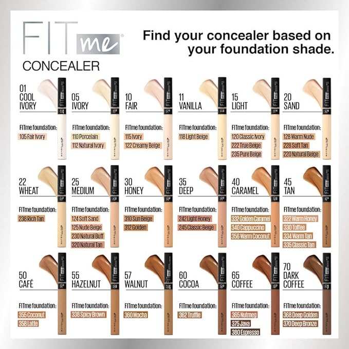 Maybelline New York Fit Me Matte + Poreless Liquid Foundation, Pouch Format, 335 Classic Tan, 1.3 Ounce
