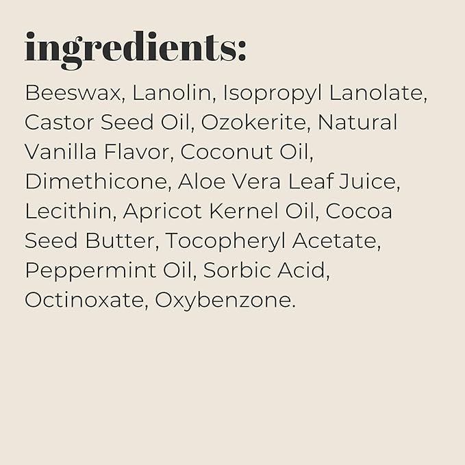 Mountain Ocean The Original Skin Trip SPF 15 Lip Balm, .17 Oz Tube, Maximum Protection, Hydrating Lip Moisturizer, with Lanolin, Beeswax & Coconut Oil (New Look, Same Formula)