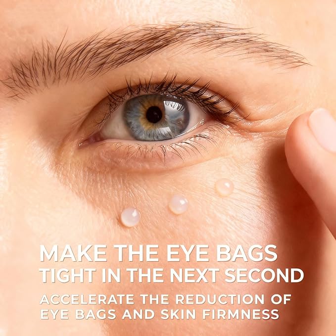 KAZIPA Instant Eye Tightener Cream, Temporary Under Eye Firming & Lifting Cream Anti Aging For Dark Circles,Wrinkles, Fine Lines, Undereye Bags Treatment And Puffiness Removal,1 Fl Oz