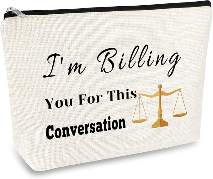 Lawyer Gifts for Women Makeup Bag Lawyer Appreciation Gift Thank You Gift for Lawyer Paralegal Attorney Judge Legal Assistant Law Student Graduation Birthday Gifts Cosmetic Bag Travel Makeup Pouch