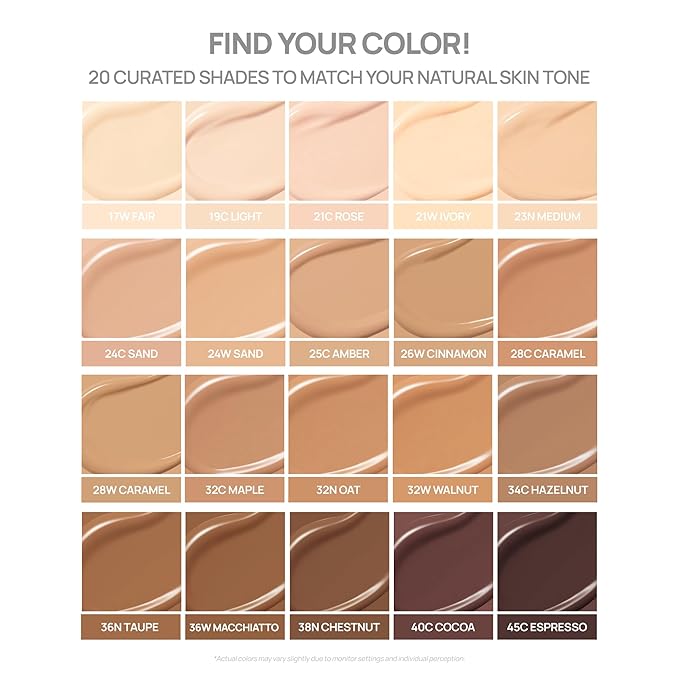BANILA CO Covericious Ultimate Cover Cushion | Up to 100HR Long-Wear Foundation | 20 Shades for All Skin Tones | Matte & Lightweight Finish | Korean Cushion Foundation (14g / 0.49 oz), 26W CINNAMON