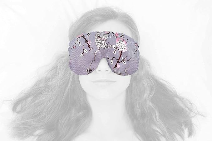 Candi Andi Handmade Weighted Sleep Eye Mask Yoga Pillow - Flax Seed Fill - Lavender Scented - On a Wing - TEMFL-OW