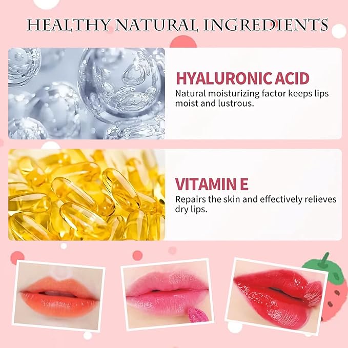 ZARICS 4 Colors Lip Tint Stain Set, Korean Gloss