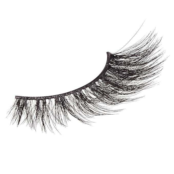 KISS Lash Couture Triple Push-Up False Eyelashes, Bombshell', 14 mm, Includes 4 Pairs Of Lashes, Contact Lens Friendly, Easy to Apply, Reusable Strip Lashes (Pack of 2)