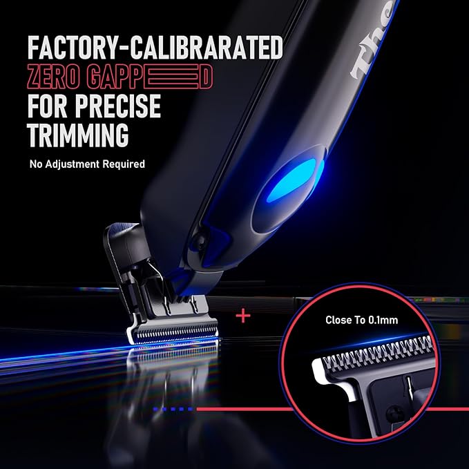 SUPRENT Hair Clippers for Men Professional – 7500 RPM Cordless Hair Cutting Kit, Electric Clippers and Trimmer Combo Set, Rechargeable Haircut Kit for Barber & Home Use（Silver）