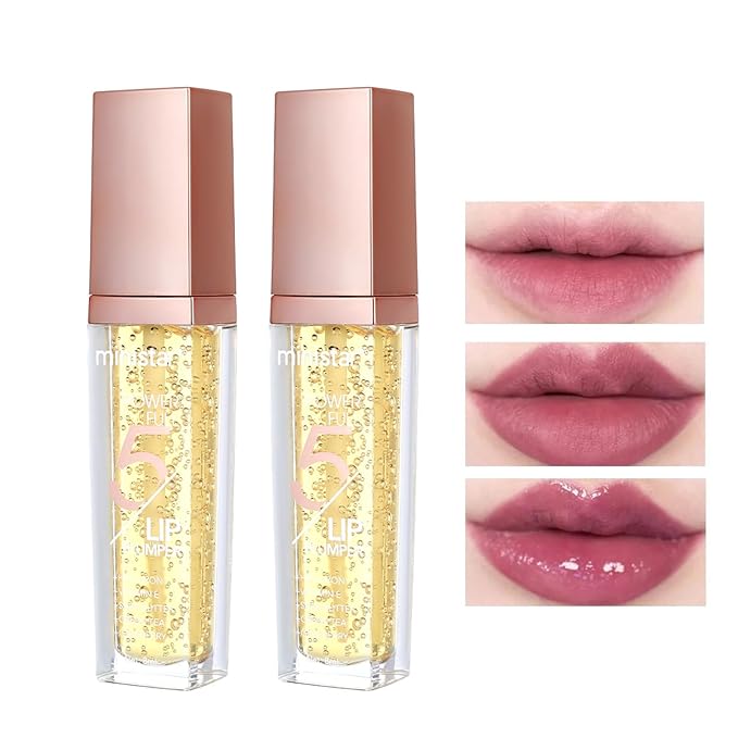 CAHIUYOA 2PCS Lip Plumper Gloss Plumping
