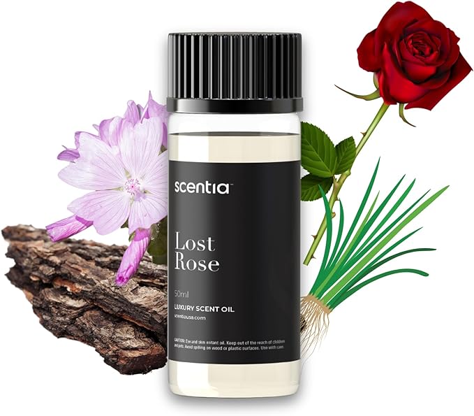 Scentia Premium Fragrance Collection Inspired by Fairmont Hotel - 50 mL 1.69 fl oz -Essential Oil Blend Rose, Oud Wood & Clove Notes for Aromatherapy Diffusers - Lost Rose