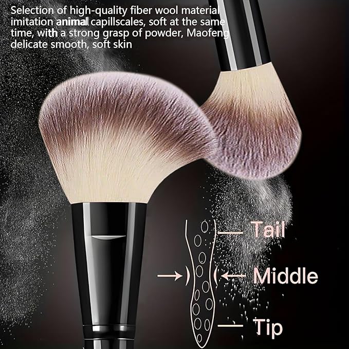 KUORYZAL Black Makeup Brushes Set Professional 66Pcs with Case Premium Synthetic for Foundation Concealer Blush Eyeshadow Powder Contour Makeup Brush Kit Face Eye Make up Brushes & Tools