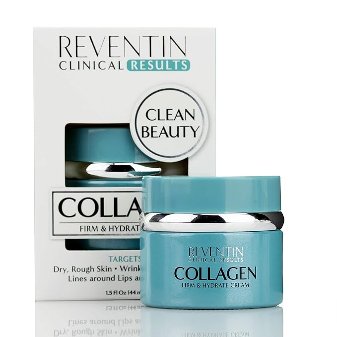 Clinical Results Firm & Hydrate Collagen Face Cream Targets Wrinkles, Fine Lines, Anti Aging Facial Moisturizer Collagen Lotion W/Peptides, Vitamin E, & Aloe Vera For Women & Men, 1.5 Fl Oz