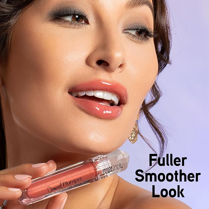 Physicians Formula Mineral Wear Diamond Lip Plumper Gloss, Dermatologist Tested, Champagne Cushion Cut