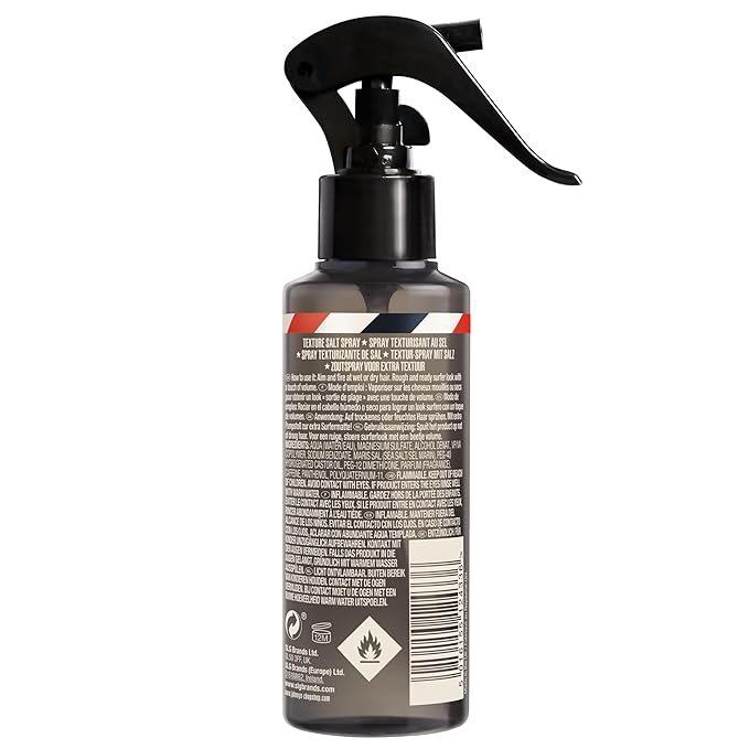 Johnny's Chop Shop, Trigger Happy Texturizing Salt Spray, Hair Styling for Men, 125ml