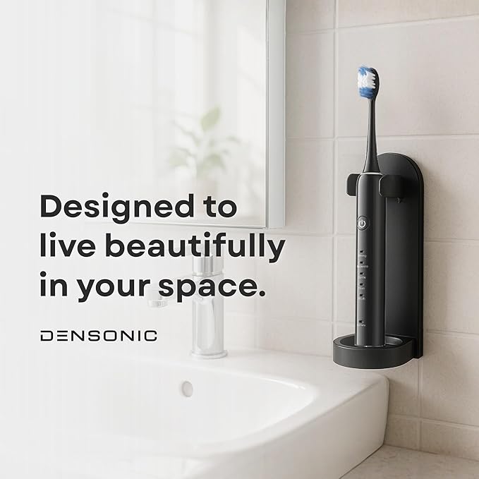 DENSONIC Electric Toothbrush and Flosser Combo Kit | Deep Clean Rechargeable Toothbrush | Easy Gliding Dental Floss for Gentle Gum Care | Cordless Sonic Power | 6 Cleaning Modes | White