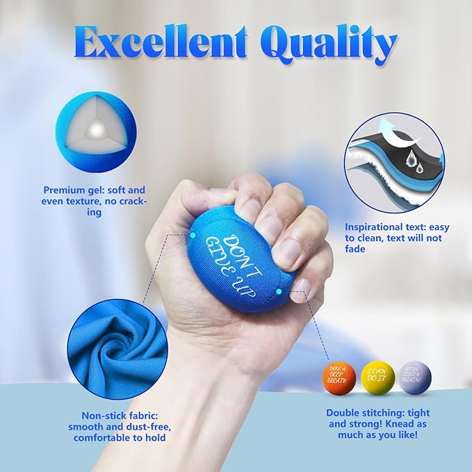 ALMAH Stress Balls for Adults 4 Density Hardness 4 Pack