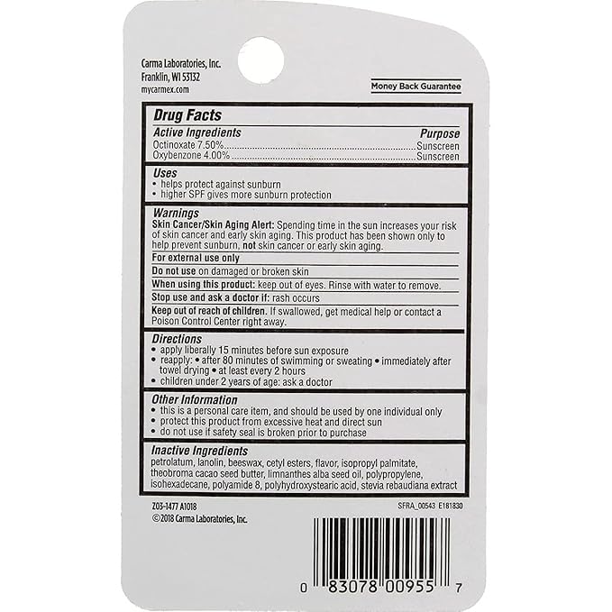 Carmex Click-Stick Moisturizing Lip Balm SPF oz