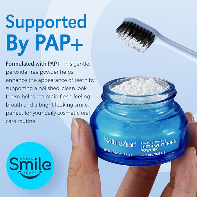 Teeth Whitening Powder - Removes Stains - No Sensitivity - Breath Freshener, Coffee Stain Remover - Toothpaste Powder