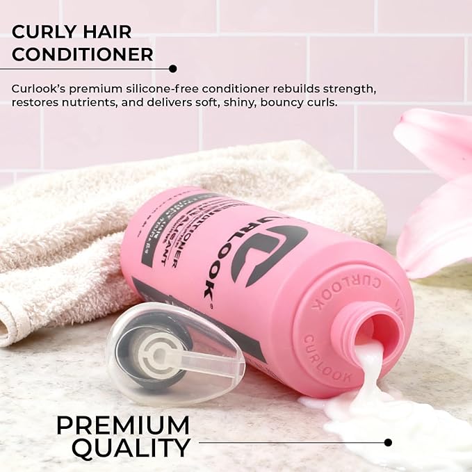 CURLOOK Curly Hair Conditioner | Silicone-Free - 400ml (13.5 oz) | Highly Moisturizing, Strengthens Hair | Made in Canada Curly Hair Products