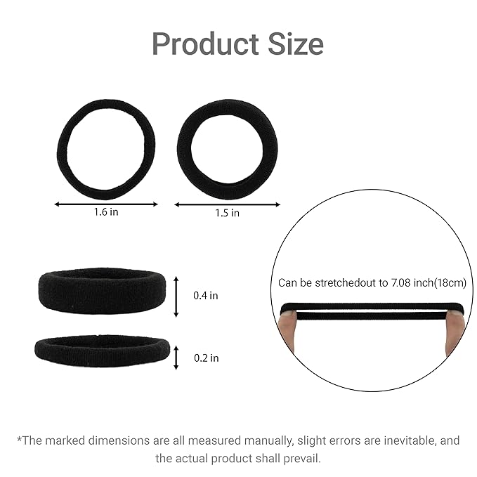 Hair Ties Set Seamless No Crease Secure Hold Damage Free Stretchy Hair Accessories for Women Girls Daily Styling Workouts Parties 154 Count Thick Thin Assorted Durable Elastic