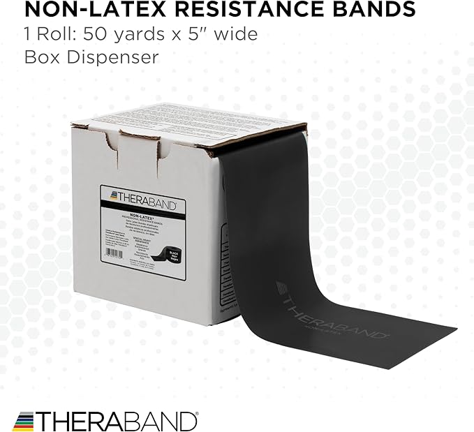 THERABAND Resistance Band, Special Heavy, 50-Yard Roll, Elastic Band for Exercise