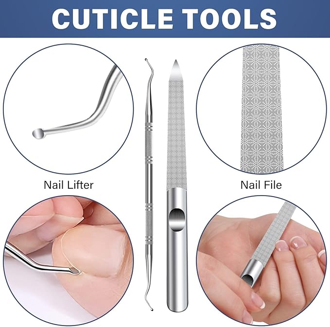 2026 Toenail Clippers for Thick Toenails for Seniors, Angled Head Large Toe Nail Clippers Set for Men, Heavy Duty Ingrown Toenail Clippers with Long Handle, Ultra Sharp Slanted Nail Cutter Wide Jaw