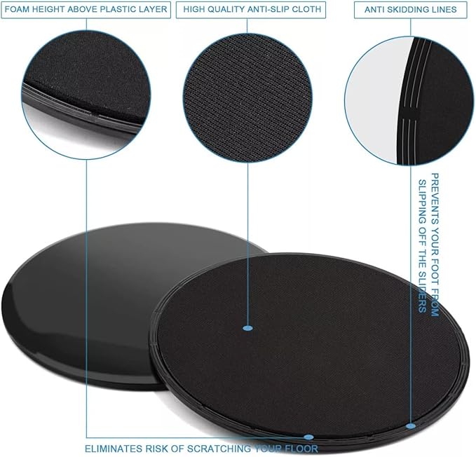 Athlos Fitness Core Sliders - Premium Exercise Sliders