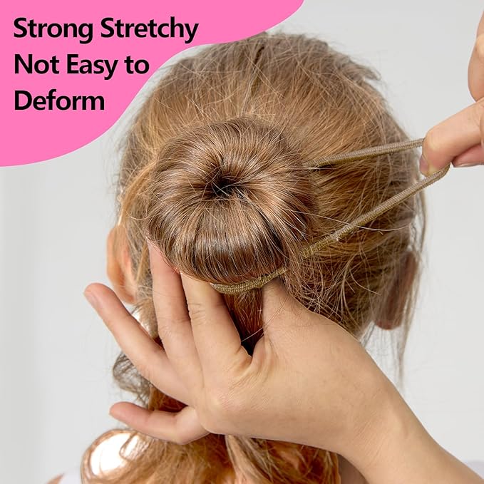 Teenitor 20Pcs Spiral Hair Pins, Spiral Bobby Pins, Spin Pins for Hair Twist, Hair Bun Maker Bobby Pins for Buns with 10 Hair Ties, Rose Gold