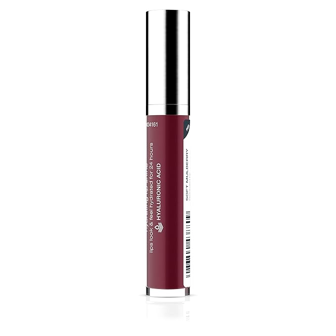 Neutrogena Hydro Boost Moisturizing Lip Gloss, Hydrating Non-Stick and Non-Drying Luminous Tinted Lip Shine with Hyaluronic Acid to Soften and Condition Lips, 100 Soft Mulberry, 0.10 oz
