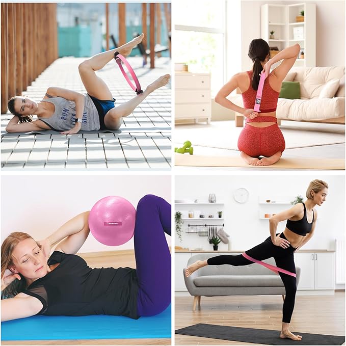 RitFit Pilates Ring Circle - 14 Inch Magic Fitness Circle for Toning Inner & Outer Thighs, Bonus Workout Guide Included