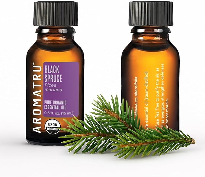 Purify Essential Oil Kit – Tea Tree, Eucalyptus Globulus, Lemon, and Black Spruce – Organic & Wildcrafted – ISO Certified – No Synthetic Fillers – Ethically Sourced
