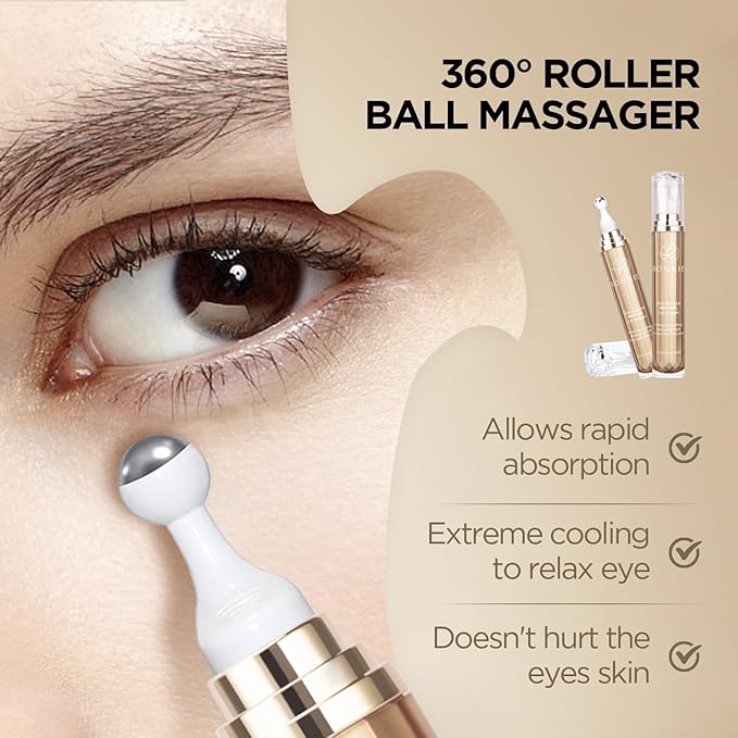Rapid Reduction Eye Serum- Deer Collagen Cordyceps Anti-Wrinkle Eye Cream Improve Skin Elasticity, Reduce Fine Lines & Dark Circles Anti Aging Wrinkle Remover for Face- 0.71 fl. oz/20g