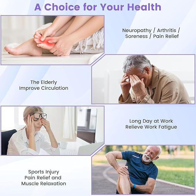 EMS Foot Stimulator Pro +, EMS Foot Massager for Neuropathy Foot Massager for Circulation and Pain Relief with TENS Unit Muscle Stimulator for Feet Body