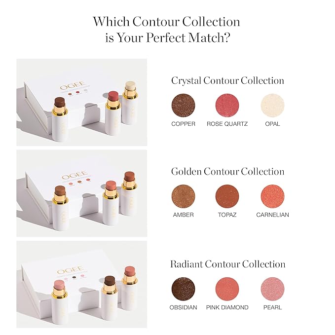 Ogee Sculpted Face Stick (CARNELIAN - SHEER LUMINOUS CORAL) Certified Organic Blush Stick - Multi-Use Cream Blush & Highlighter