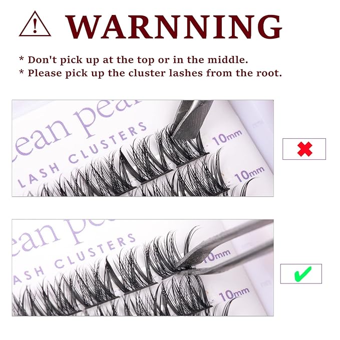Lash Clusters 144 Pcs Individual Lashes DIY Eyelash Extensions 10-16mm Length Soft Natural False Eyelashes Thin Band Lash Extension Kit for Makeup at Home - OP17