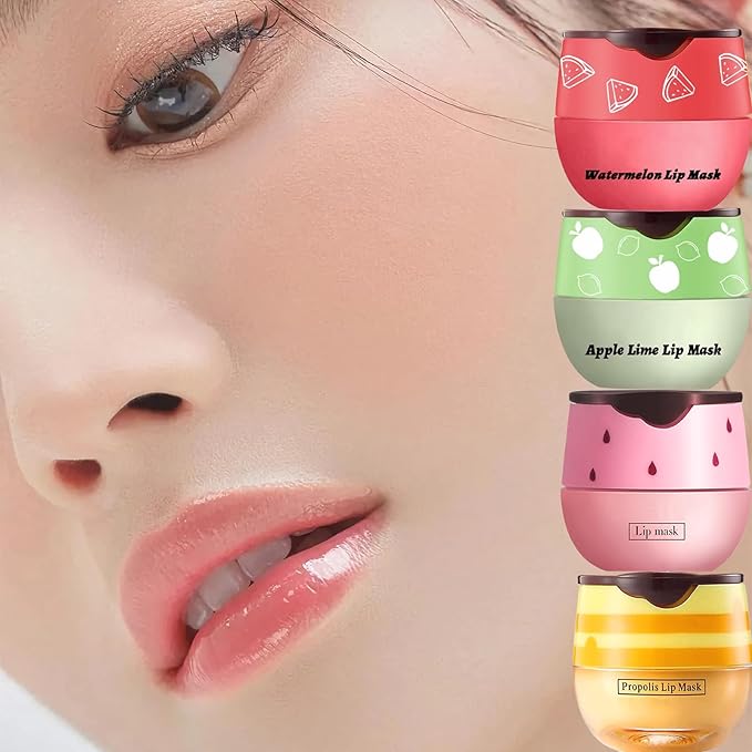 4 PCS Bee Lip Balm Lip Sleeping