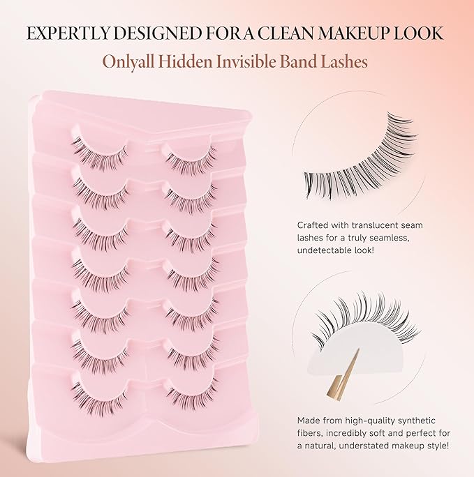 Asian Natural Lashes Wispy Korean Eyelashes Short Fake Eyelashes M-57