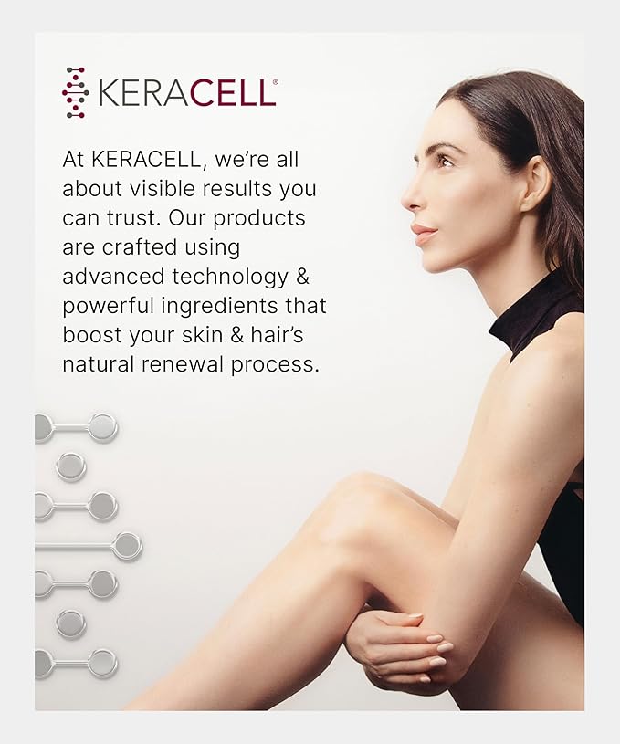Keracell Eye Cream Anti Aging Solution – 8-in-1 Renew Cream with MHCsc Technology – Under Eye Cream for Dark Circles - Reduces Puffiness, Fine Lines, Wrinkles – With Peptides & Cucumber - 0.5 oz
