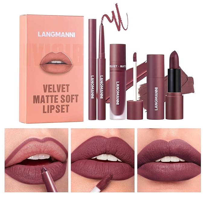 Jolilab 3 in 1 Matte Velvet Lipstick Set-Lip
