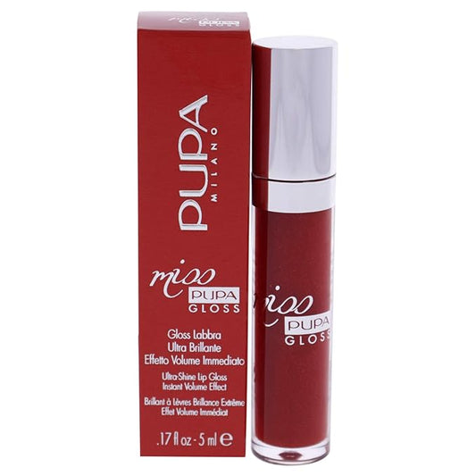 Miss Pupa Gloss - 205 Touch of Red by Pupa Milano for Women - 0.17 oz Lip Gloss