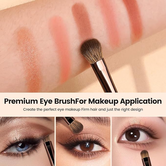 MAANGE 13 Pcs Foundation Makeup Brush Set With Bag, Make up Brushes, Double-End Multi Functional Makeup Brushes, Professional Face Brush Set Tools For Liquid Powder Concealer Cream Blush (Brown)