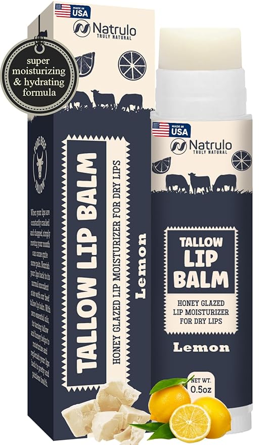 Beef Tallow Lip Balm – Natural