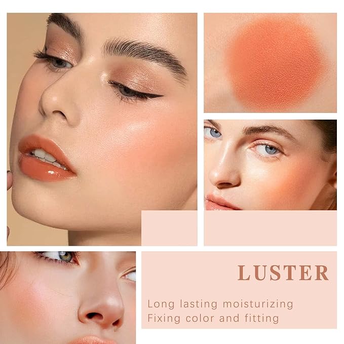 Blush Stick for Cheeks Makeup,Waterproof Cream Blush Face