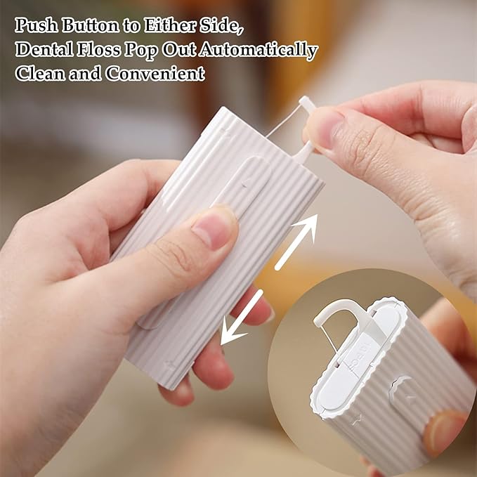 Dental Floss-LIAMOSS Floss Pick Dispenser,120 Count PinkBlue Flossers for Adults,Dental Pick,Floss Threaders,Toothpicks Sticks,The Best Dental Tools for Cleaning Teeth & Oral Care…