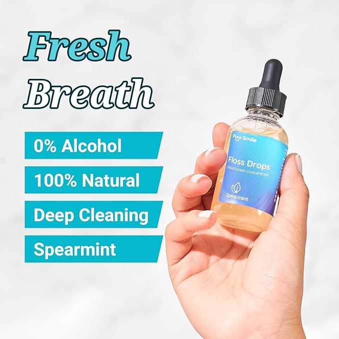 Puur Smile Complete Oral Kit - Dental Care Treatment | Water Flosser + Floss Drop Serum + Replacement Tips
