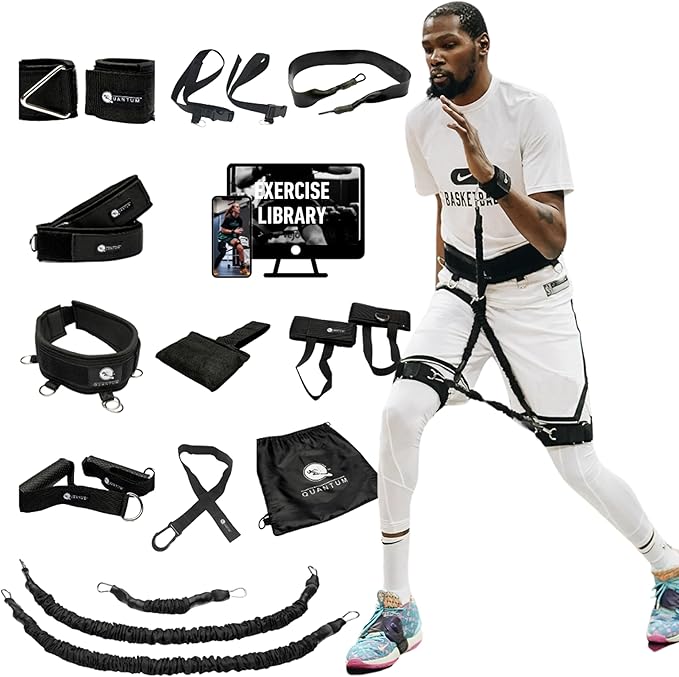 QBands Portable Resistance Training for Strength & Power - Enhance Athletic Performance & Injury Prevention - Versatile Exercise Bands for All Fitness Levels
