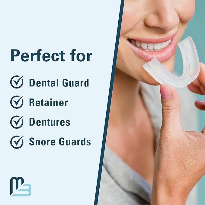 Retainer Cleaner and Soak Container, No-Mess Cleaning Tablets with Universal Denture Bath Case and Strainer, Multipurpose, for Mouth Guard Stains, Odor, and Plaque (92 Tablets + 1 Bath) by M3
