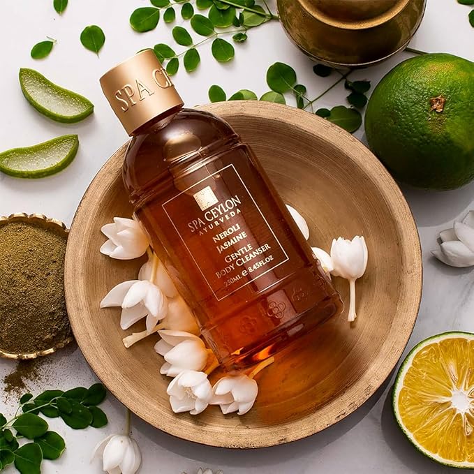 SPA CEYLON Neroli Jasmine Gentle Body Cleanser| Shower Gel | Floral Fragrance | Body Wash | Sulphate Free Cleanser