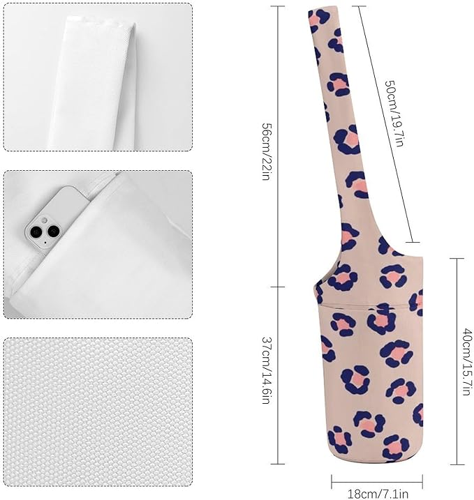 Stylish Yoga Mat Bag for Women Exercise Mat Holder with Shoulder Strap Yoga Mats Totes Sports Storage Bag