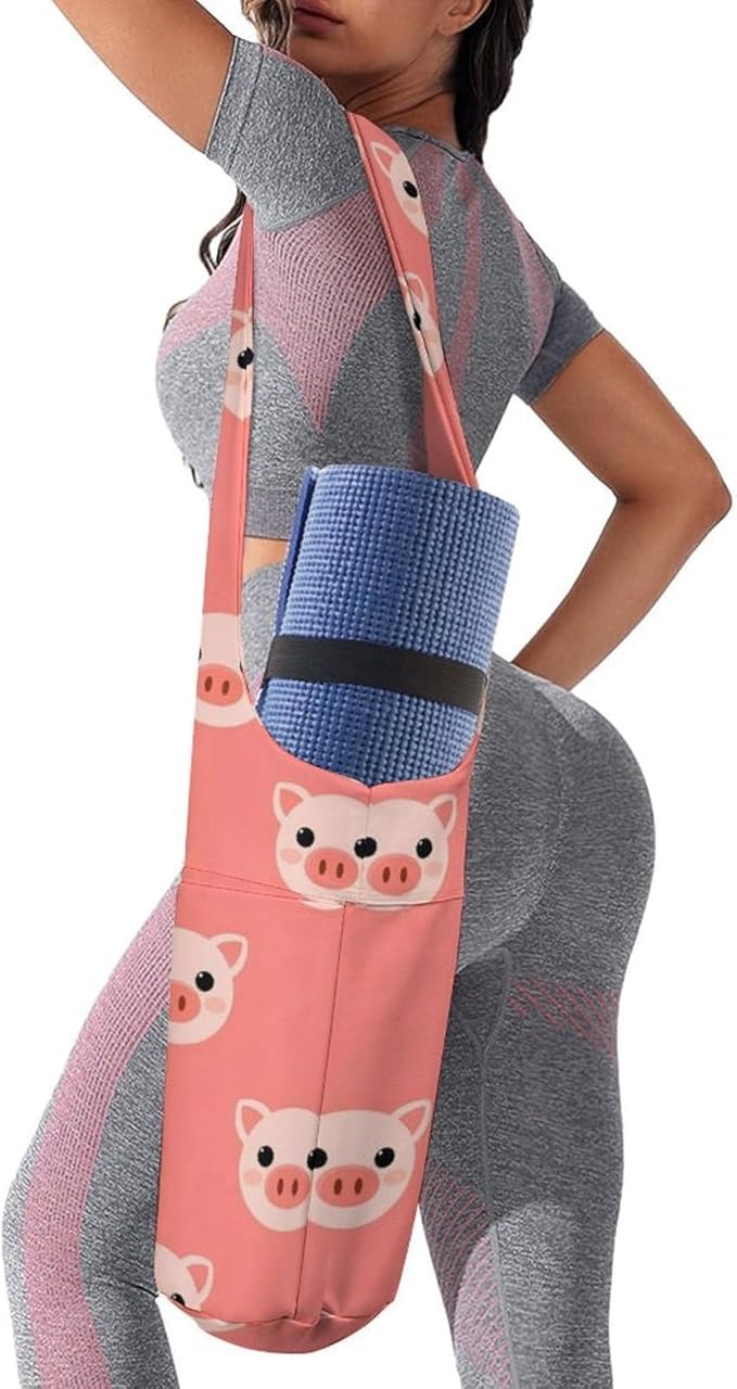 Large Yoga Mat Bag Fit Most Size for Ladies Yoga Mats Carrier Bags Multi-Functional Exercise Mat Holder Storage Bag