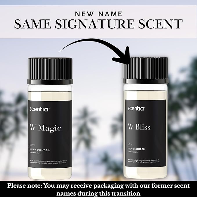 Scentia W Bliss Fragrance Oil Inspired by 5-Star Stay- 50 mL 1.69 fl oz - Fragrance Oil Blend Bergamot, Lemongrass & Jasmine for Aromatherapy Diffusers Humidifiers - Made in USA