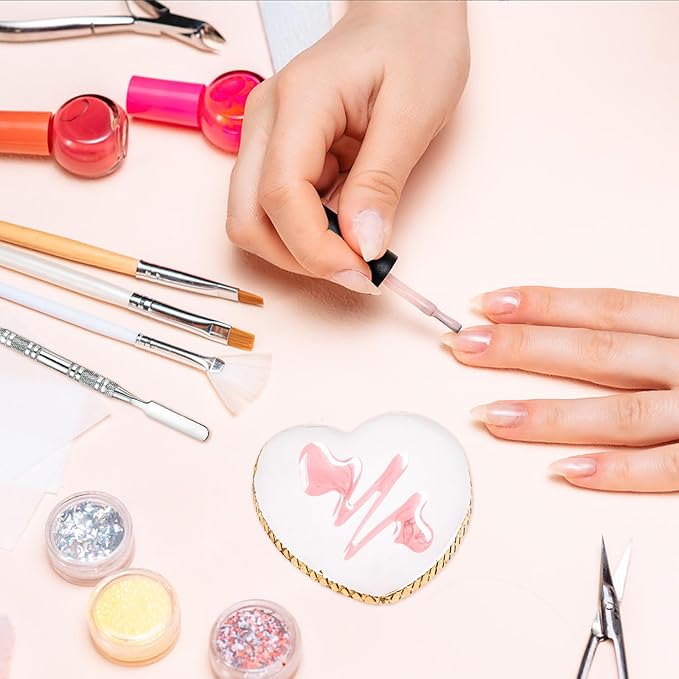 2 Pcs Resin Nail Art Palette and 2